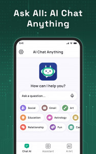 اسکرین شات 1 برنامه Ask All : AI Chat Anything