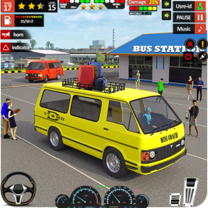 اسکرین شات بازی Coach Bus Driving Games 3D 1