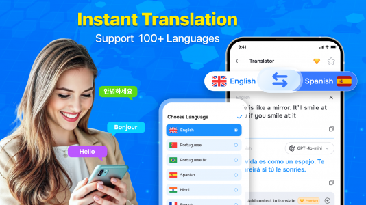 اسکرین شات برنامه Translate App - AI Translator 1