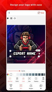 اسکرین شات 3 برنامه Esports Gaming Logo Maker
