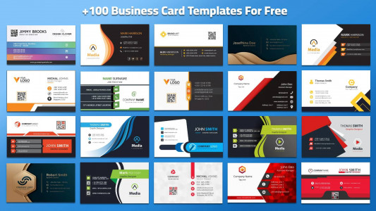 اسکرین شات 1 برنامه Business Card Maker with photo