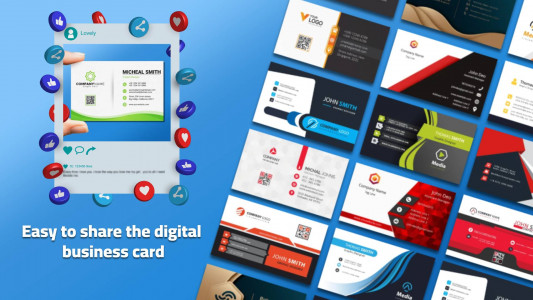 اسکرین شات 4 برنامه Business Card Maker with photo
