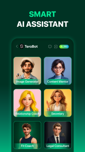 اسکرین شات 3 برنامه TeraBot: AI Chatbot Assistant