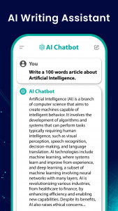 اسکرین شات 4 برنامه AI Chat App - AI Chatbot