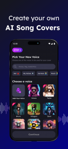 اسکرین شات برنامه AI Music Cover & Song Creator 1