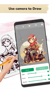 اسکرین شات 1 برنامه AR Drawing: Paint & Sketch