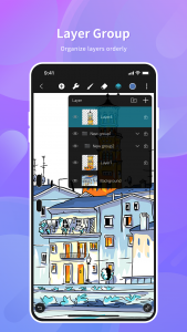 اسکرین شات 2 برنامه HiPaint -Sketch Draw Paint it!