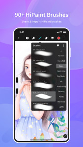 اسکرین شات 1 برنامه HiPaint -Sketch Draw Paint it!