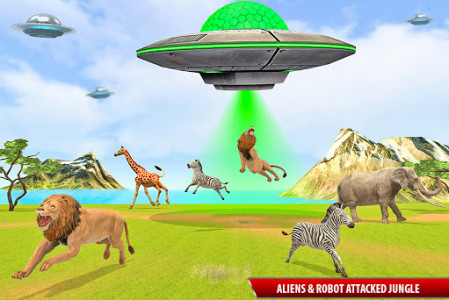 اسکرین شات برنامه Grand Robot Superhero Animal Rescue: Alien Battle 7