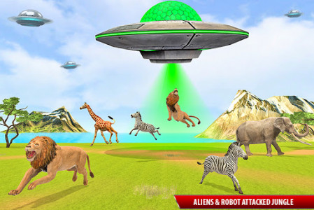 اسکرین شات برنامه Grand Robot Superhero Animal Rescue: Alien Battle 2