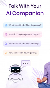 اسکرین شات 2 برنامه AI Mental Wellbeing - Relief