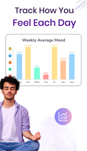 اسکرین شات 3 برنامه AI Mental Wellbeing - Relief