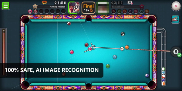 اسکرین شات برنامه Aim Train Tool for 8 Ball Pool 2