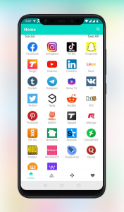 اسکرین شات برنامه AIO Social Media Browser - Light & Fast 1