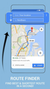 اسکرین شات برنامه AR GPS Navigation 2020 GPS Maps Driving Directions 2