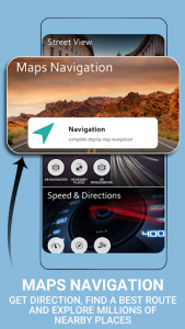 اسکرین شات برنامه AR GPS Navigation 2020 GPS Maps Driving Directions 1