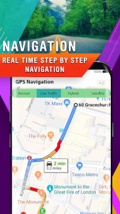 اسکرین شات برنامه AR GPS Navigation 2020 GPS Maps Driving Directions 5