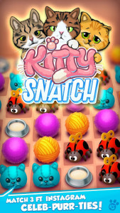 اسکرین شات بازی Kitty Snatch - Match 3 ft. Cats of Instagram game 1