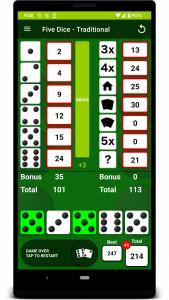 اسکرین شات 3 بازی Five Dice