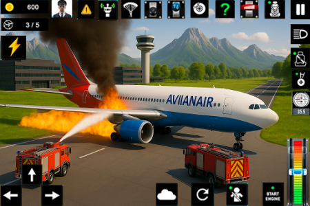 اسکرین شات 3 بازی Flight Pilot Simulator 3d