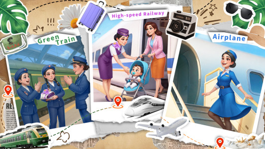 اسکرین شات 3 بازی Cooking Go：Airplane & Train