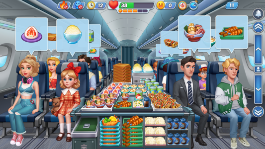 اسکرین شات 1 بازی Cooking Go：Airplane & Train