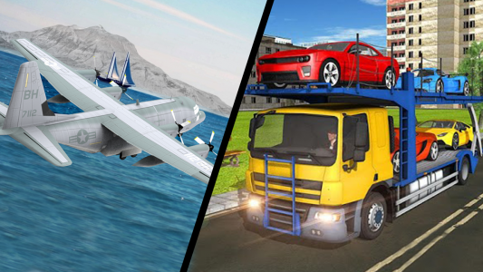 اسکرین شات بازی Airplane Car Transporter 3D 2