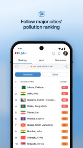 اسکرین شات برنامه IQAir AirVisual | کیفیت هوا 4