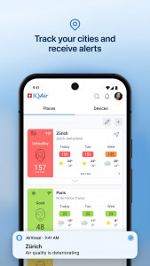 اسکرین شات برنامه IQAir AirVisual | کیفیت هوا 3
