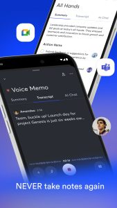 اسکرین شات 2 برنامه OtterAI Transcribe Voice Notes