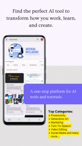 اسکرین شات 1 برنامه Future Tools- AI Tools, Agents