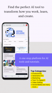 اسکرین شات برنامه Future Tools- AI Tools, Agents 1