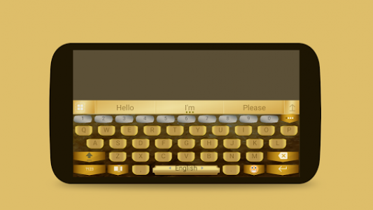 اسکرین شات برنامه ai.keyboard Gold theme 5
