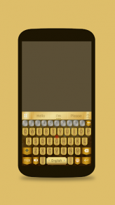 اسکرین شات برنامه ai.keyboard Gold theme 1