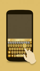 اسکرین شات برنامه ai.keyboard Gold theme 2