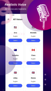 اسکرین شات 3 برنامه TTS Maker - Text To Speech