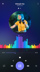 اسکرین شات 2 برنامه Mp3 player - Music player