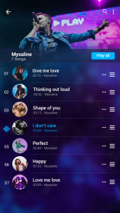 اسکرین شات 6 برنامه Mp3 player - Music player