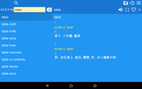اسکرین شات برنامه English Chinese Dictionary FT 8