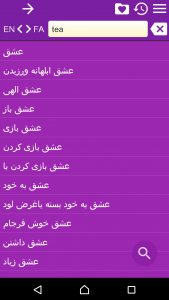 اسکرین شات برنامه English Persian Dictionary 4