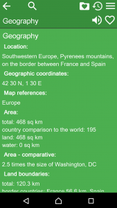اسکرین شات 2 برنامه World Factbook. Countries Info