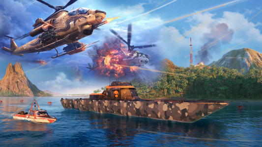 اسکرین شات بازی Gunship Helicopter War game 4