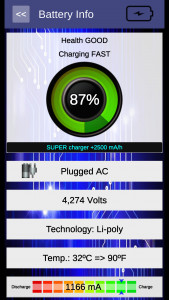 اسکرین شات برنامه Battery doctor - battery amper 1