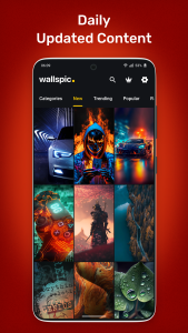 اسکرین شات 1 برنامه Wallpapers 4K, HD Backgrounds