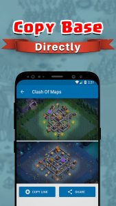 اسکرین شات 4 برنامه Clash of Maps - Base, Layouts