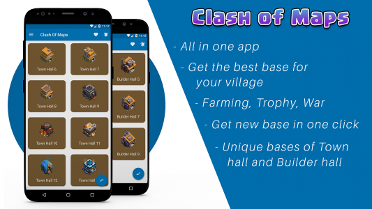 اسکرین شات برنامه Clash of Maps - Base, Layouts 1