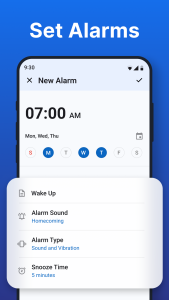 اسکرین شات 2 برنامه Alarm Clock