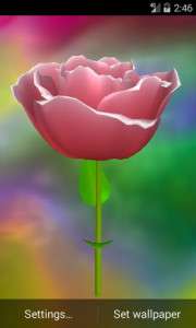 اسکرین شات برنامه 3D Rose Live Wallpaper 2