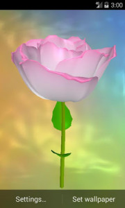 اسکرین شات برنامه 3D Rose Live Wallpaper 5