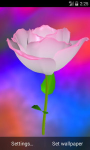 اسکرین شات برنامه 3D Rose Live Wallpaper 1